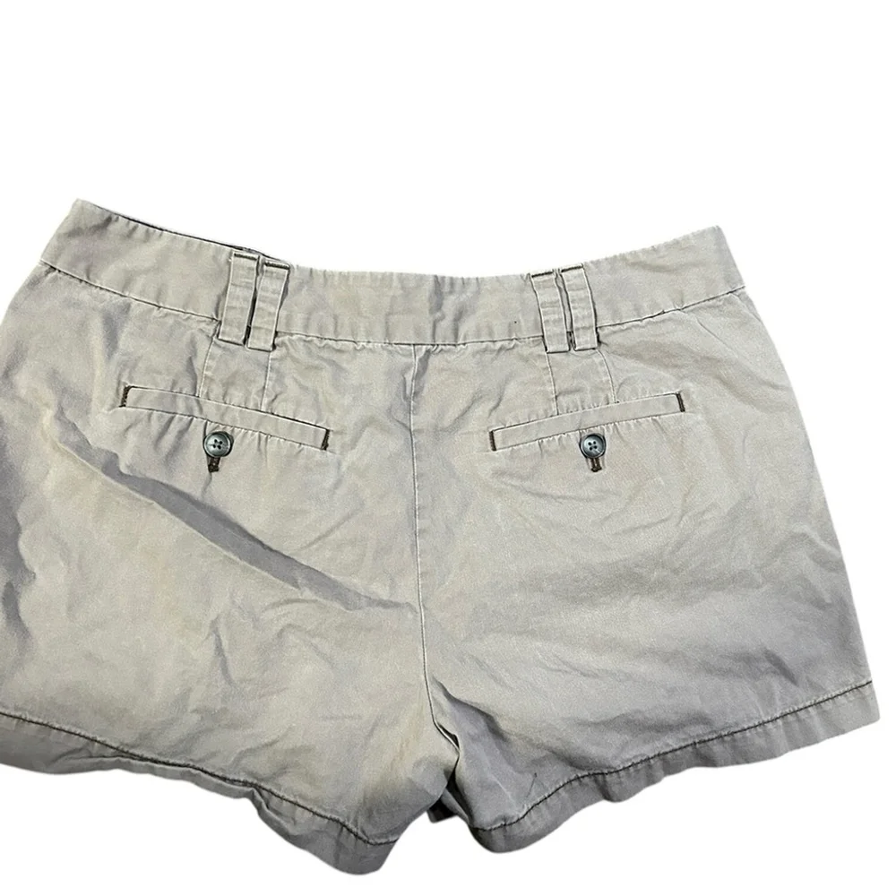 LOFT Tan Bermuda Shorts Classic Cotton Blend 10